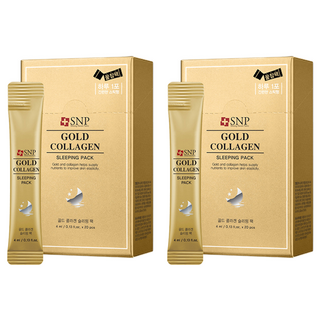 Snp 黃金膠原蛋白晚安面膜隨身包, 4ml, 40條