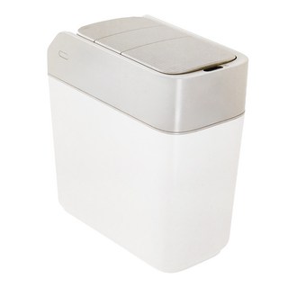 半島良品 滑蓋折疊自動鋪袋感應垃圾桶 1.1kg 12L, 285 x 148 x 300mm, 灰白色