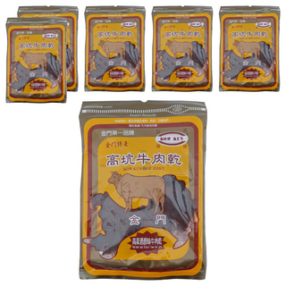 高坑 高粱酒原味牛肉乾, 170g, 6包