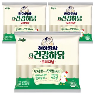 건강하닭 오리지날 소시지, 700g, 3개