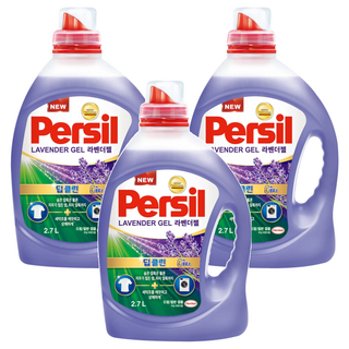 Persil 寶瀅 韓國原裝進口 Lavender Gel Plus 9重酵素薰衣草洗衣凝露 滾筒式適用, 3桶, 2.7L