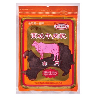 高坑 辣味牛肉乾, 160g, 1包