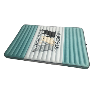 Atc Mattress 充氣床 純TPU 好收納 可水洗 露營床 AD200551 1.7kg, 單人(75 x 190 x 12cm), 藍色, 190 x 75 x 12cm