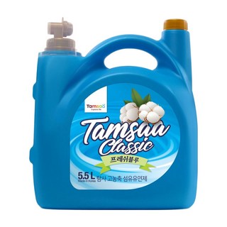 Tamsaa 高濃縮衣物柔軟精 清新棉花香, 5.5L, 1桶