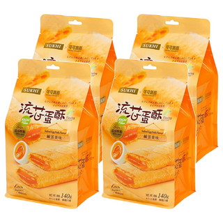 SUKHI 巧戀流芯蛋酥 鹹蛋黃, 140g, 4袋