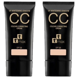 ttmax 全效完美修飾CC霜SPF33, 15%修飾潤色, 30ml, 2入