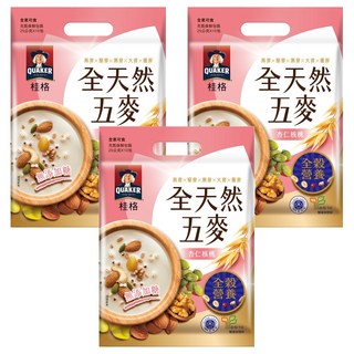 QUAKER 桂格 全天然五麥 杏仁核桃, 250g, 3袋