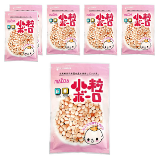 MAEDA 大阪前田製菓 乳球小粒燒菓子 蛋酥 7個月以上寶寶適用 日本國產原料選用, 100g, 6包