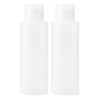 MUJI 無印良品 台灣公司貨 PE分裝瓶 OneTouch蓋 100ml, 透明色, 2個