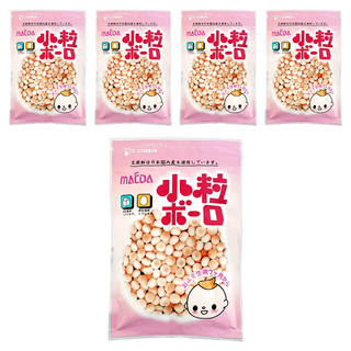MAEDA 大阪前田製菓 乳球小粒燒菓子 蛋酥 7個月以上寶寶適用 日本國產原料選用, 100g, 5包