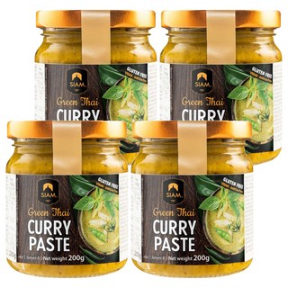 deSIAM 泰式綠咖哩膏, 200g, 4罐