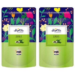 High Tea 伂橙 香蘭綠茶 台灣在地茶葉 三角立體茶包 獨立包裝, 1.5g, 12包, 2袋