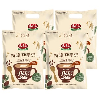 馬玉山 特濃燕麥奶經典黑可可 10包, 28g, 4袋