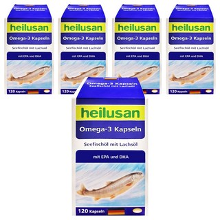 heilusan 好立善 純淨深海鮭魚油, 120顆, 700mg, 5罐