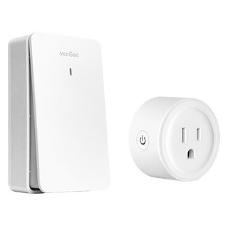 MoniSee 莫尼希 智能控制無線開關+電源插座 433Mhz 耐燃改性塑, 1個