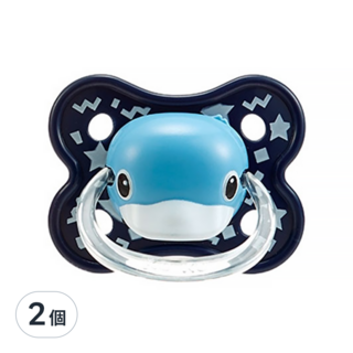 KU.KU Duckbill 酷咕鴨 造型安撫奶嘴 初生拇指型 0~6個月, 藍色, 0歲以上, 2個