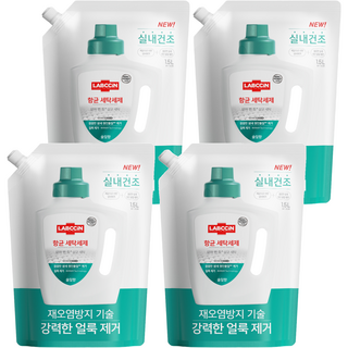 랩신 항균 세탁세제 솔잎향 리필, 1.5L, 4개