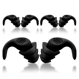 투아룸 인이어 실리콘 이어플러그 블랙, 1개, 3쌍