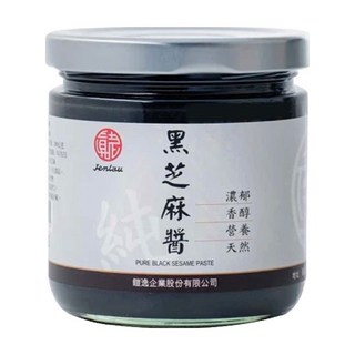 真老 純黑芝麻醬 精選黑芝麻, 200g, 1罐