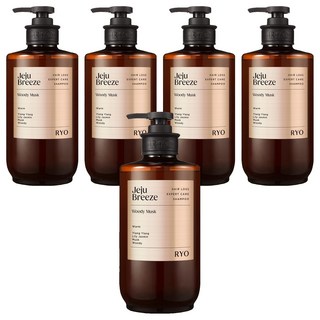 RYO 呂 強韌髮根香氛洗髮精 濟州微風, 585ml, 5瓶