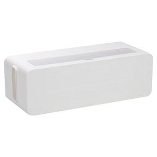 inomata 多插孔電線開關收納盒, 白色, 1個