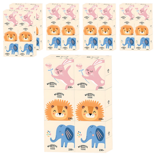 복이많은집 천연펄프 미니 미용티슈 2겹, 230매, 36개