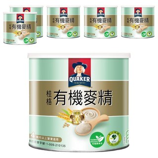 QUAKER 桂格 有機麥精 4個月以上適用, 300g, 6罐