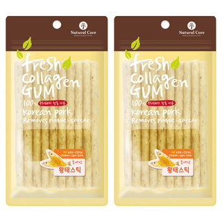 네츄럴코어 프레쉬 콜라겐 스틱 강아지 간식, 황태, 100g, 2개