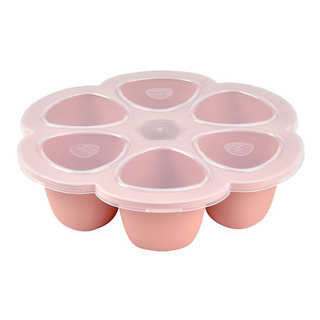 BEABA 矽膠分格儲存盒, 粉紅色, 90ml, 1個