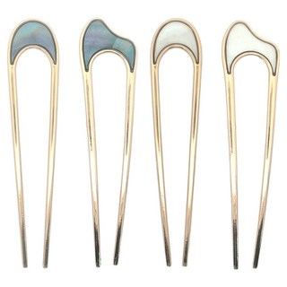 스타일플래닛 심플 자개무늬 비녀 4종 세트