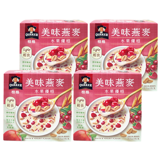 QUAKER 桂格 美味燕麥 水果優格 5包, 256g, 4盒