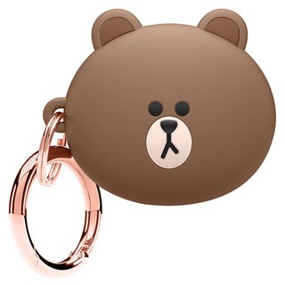 elago LINE FRIENDS AirTag 保護殼, 1個, 熊大