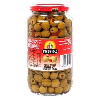 FIGARO 裴加羅 紅心橄欖, 西班牙原裝進口, 歐陸料理食材, 920g, 1罐