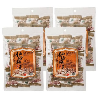彤旺食品 仙楂梅子, 195g, 4袋