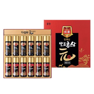 壯快蔘 元精誠5號 發酵紅蔘 50ml x 6入 + 山蔘培養根 50ml x 6入, 1套