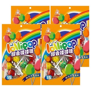 品味食族 嘉禾牌 綜合棒棒糖, 210g, 4袋