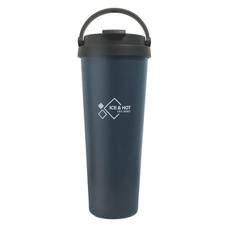 FUJI-GRACE 富士雅麗 陶瓷噴層手提保溫杯 耐酸鹼 8.5cm大口徑, 海軍藍, 700ml, 1個