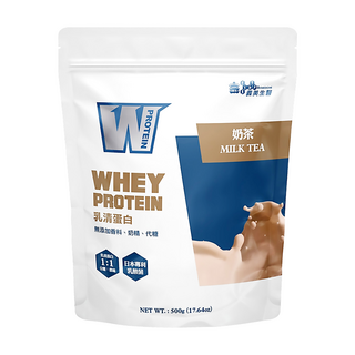 義美生醫 W PROTEIN乳清蛋白飲 奶茶, 1包, 500g