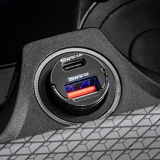 VENDICT 65W QC4.0+PD3.0 超高速嵌入式車用點菸器充電器, 混合色, The Volt Mini