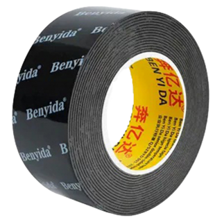 奔億達 超強力雙面膠 4cm, 黑色, 1捲