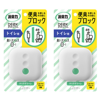 ST 雞仔牌 消臭力 DEOX 室內淨味除臭劑, 受體阻擋消臭方式, 廁所用, 清透綠, 6ml, 2個