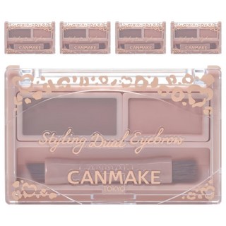 CANMAKE 雙效造型眉彩 眉蠟 + 眉粉 1.3g, 5個, 03 玫瑰棕