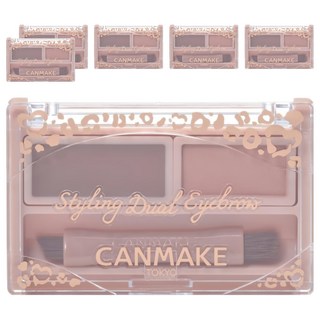 CANMAKE 雙效造型眉彩 眉蠟 + 眉粉 1.3g, 6個, 03 玫瑰棕