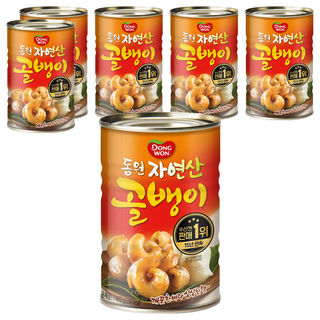 동원 자연산 골뱅이, 400g, 6개