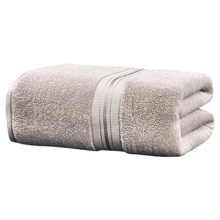 葉子小舖 加厚純棉浴巾 銀灰色 450g 加厚吸水, 1條