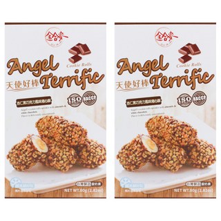 Angel's Bone 天使好棒 黑巧克力杏仁捲, 80g, 2盒