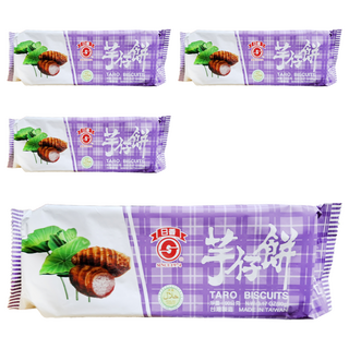 日香 芋仔餅 TARO BRITTLE 嚴選道地食材 精心調配, 90g, 4包