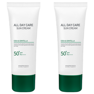 스와니코코 올 데이 케어 시카 앤 센텔라 선크림 SPF50+ PA++++, 50ml, 2개