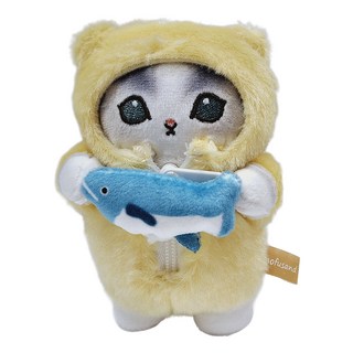 貓福珊迪 可愛造型玩偶吊飾鑰匙圈 MF030 16cm, 睡衣貓, 1個