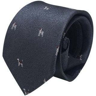 MSCOPE 小狗圖案自動拉鍊領帶